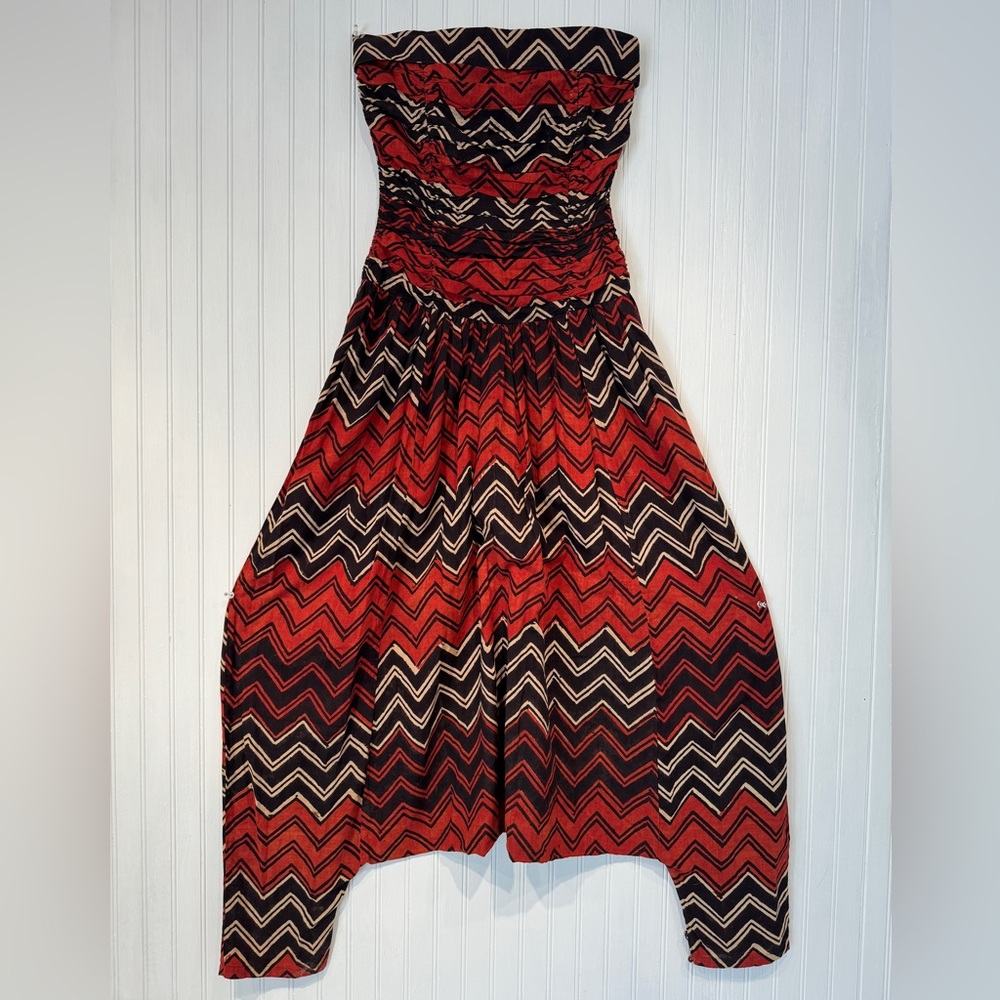 COPY - Super Unique Vintage Strapless Harem Jumpsuit